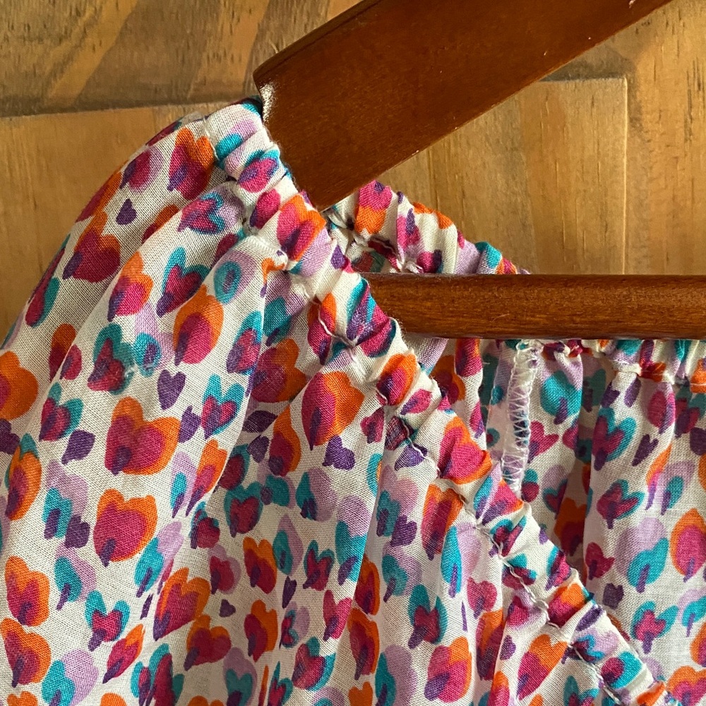 Zara Multicolor Heart Pattern Top - Picture 3 of 16